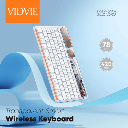 Vidvie Transparent Smart Wireless Keyboard