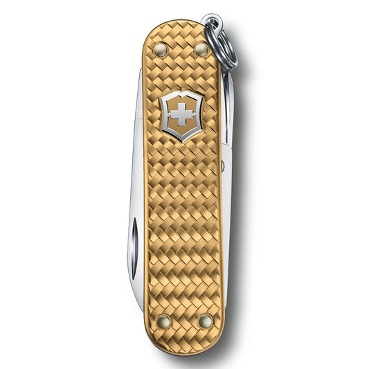 Victorinox, Small Pocket Knives- Classic SD Precious Alox- Brass Gold - available at LYNQED Lebanon