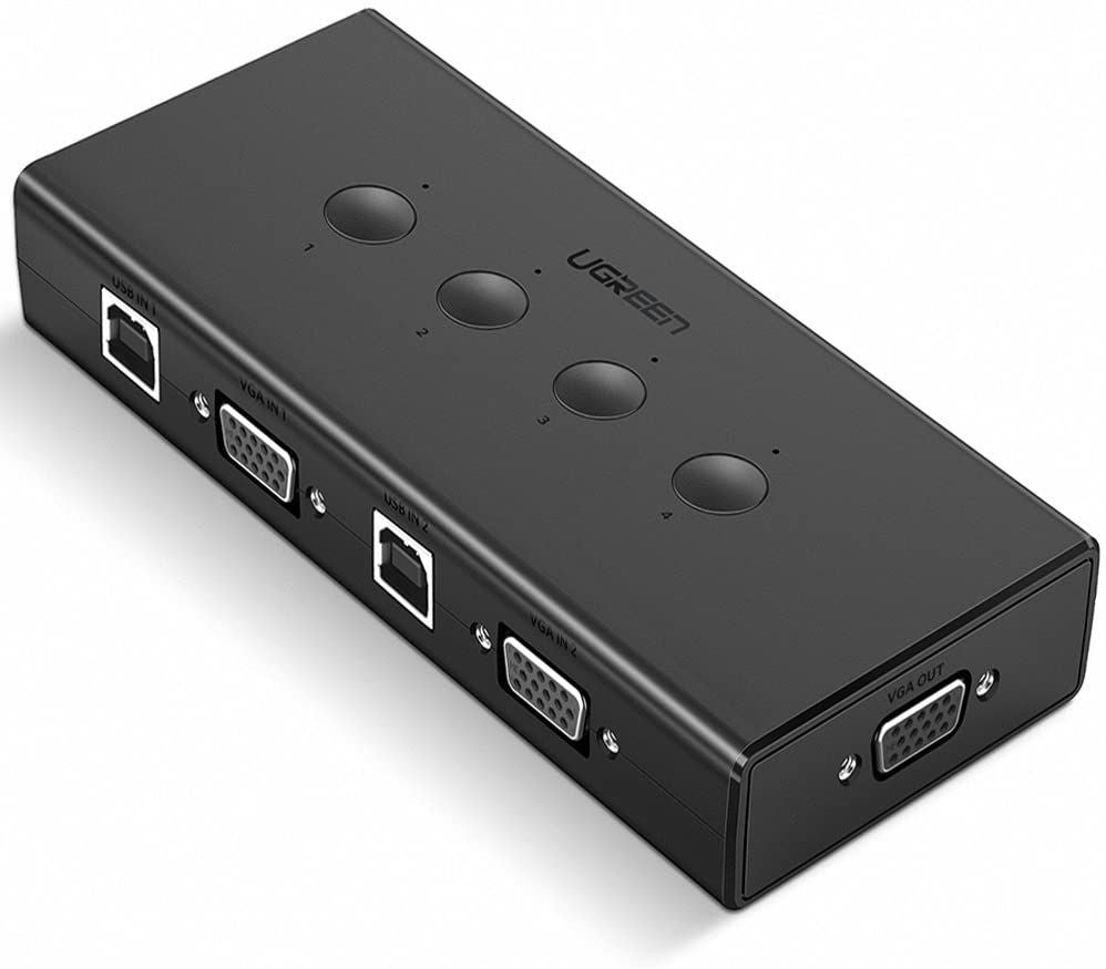 UGreen 4-Port USB KVM Switch Box - Black | 50280