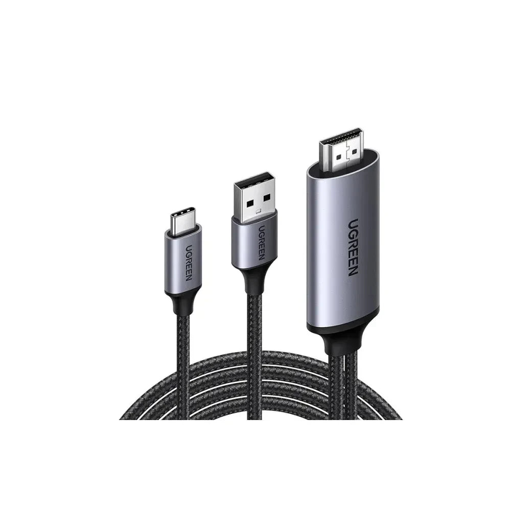 UGREEN CM773 4K@60Hz Active HDMI to USB-C Adapter Cable 2M with USB Power | 35984A