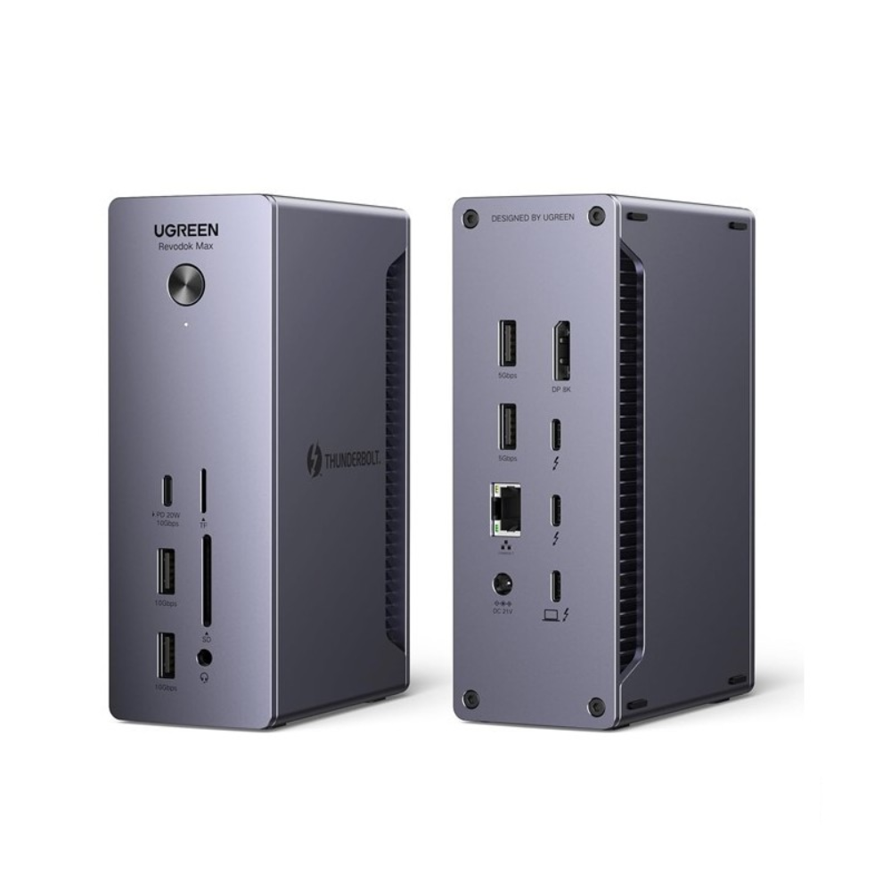 UGREEN REVODOK Pro 213 Triple Display 13-IN-1 USB-C HUB Docking Station Adapter Support Duplicate and Extended Mode | 25