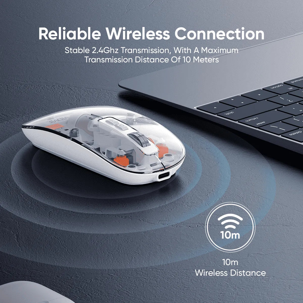 Vidvie Transparent Wireless Mouse