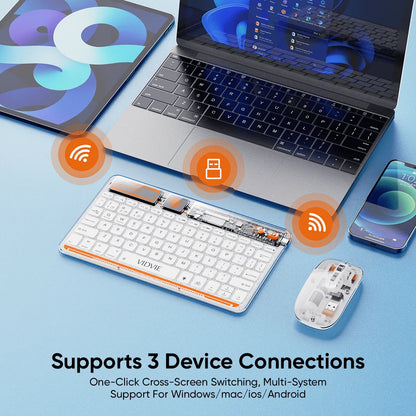 Vidvie Transparent Smart Wireless Keyboard