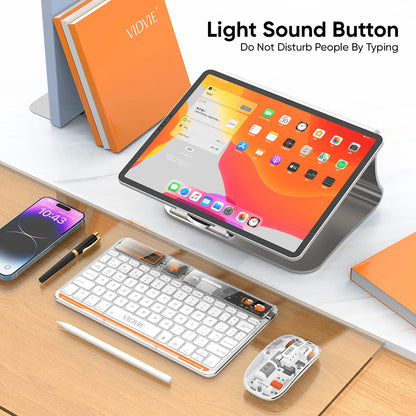 Vidvie Transparent Smart Wireless Keyboard
