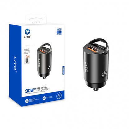 LITO PD 60W Mini Metal Car Charger