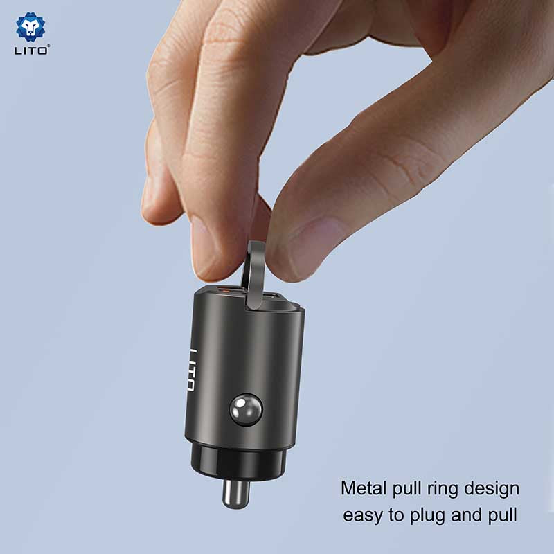 LITO PD 60W Mini Metal Car Charger