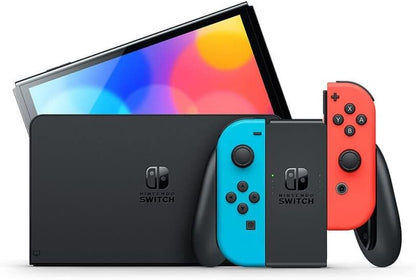Nintendo Switch OLED - Neon Red & Blue - My Store