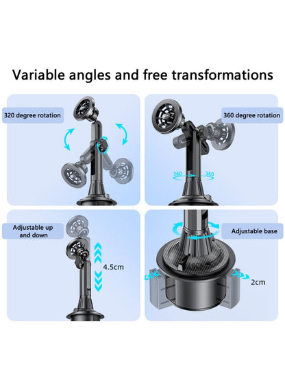 Yesido Car Cup Holder Mount MagSafe Phone Stand