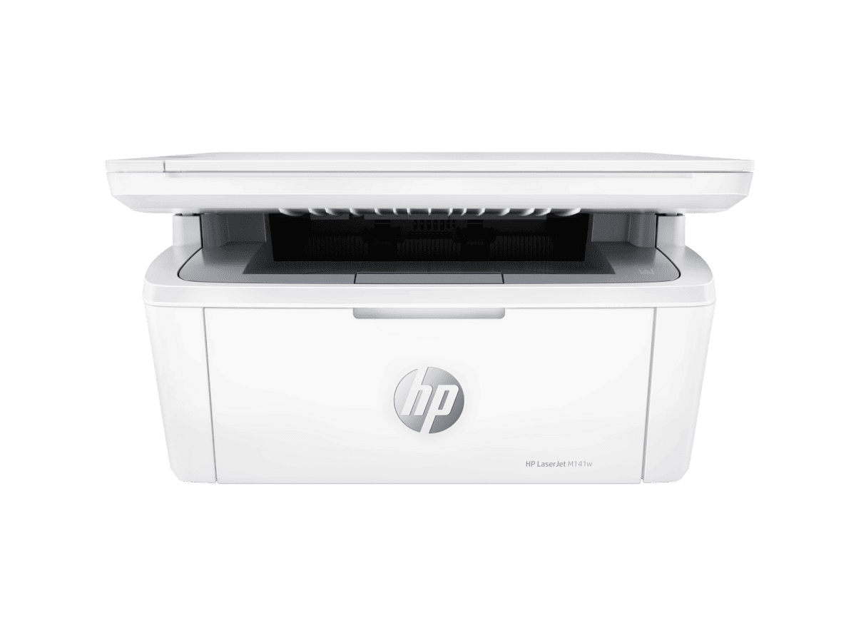 HP LaserJet MFP M141w wireless mono laser printer, front view