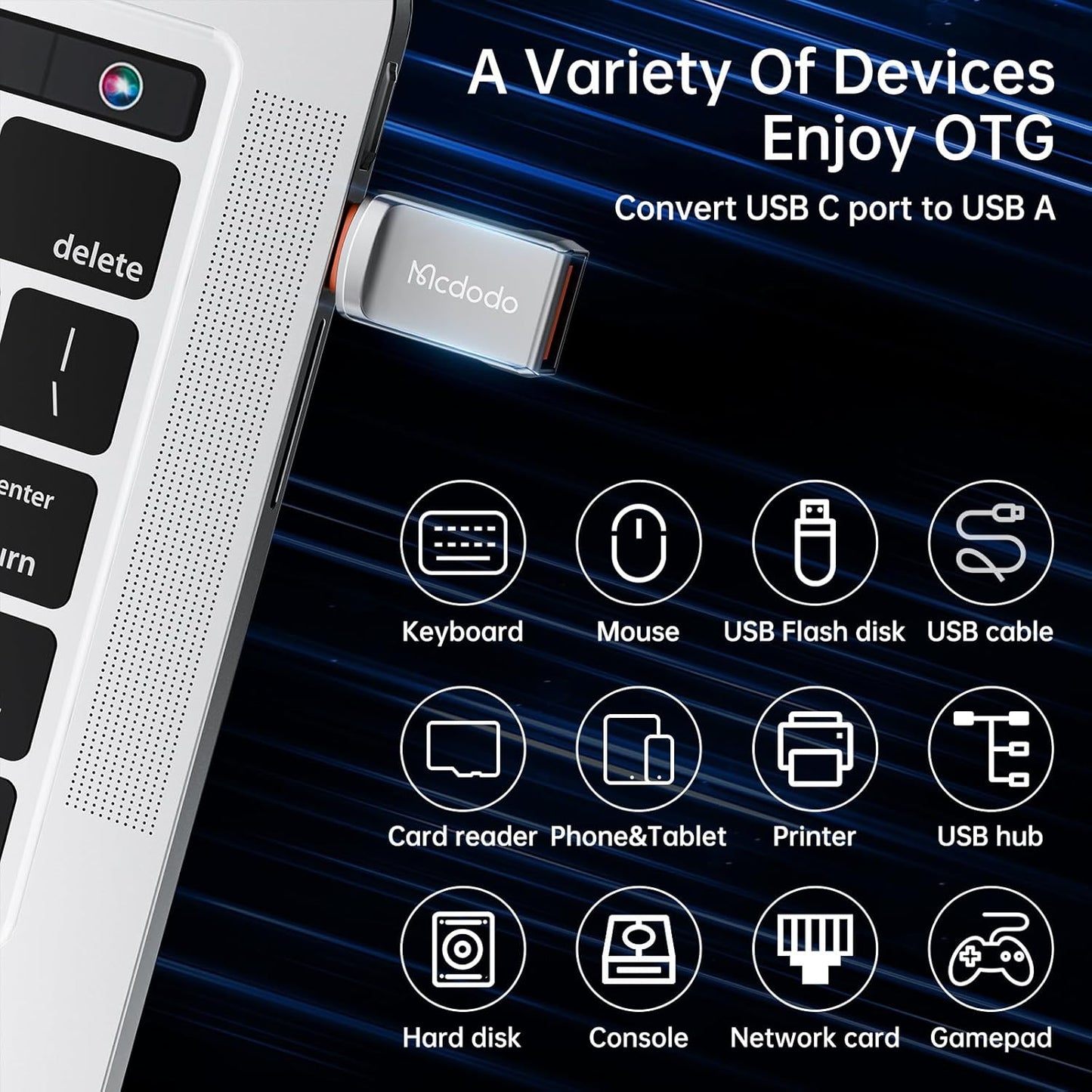 McDodo USB C to USB 3.0 Adapter [1 Pack]