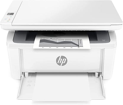 HP LaserJet MFP M141w printing a page from the output tray