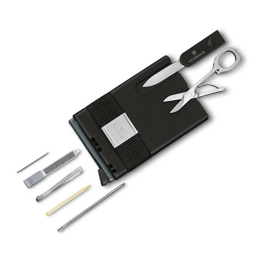 Victorinox, Smart Card Wallet- Sharp Grey- Bk Swiss Card- Light Blue - available at LYNQED Lebanon