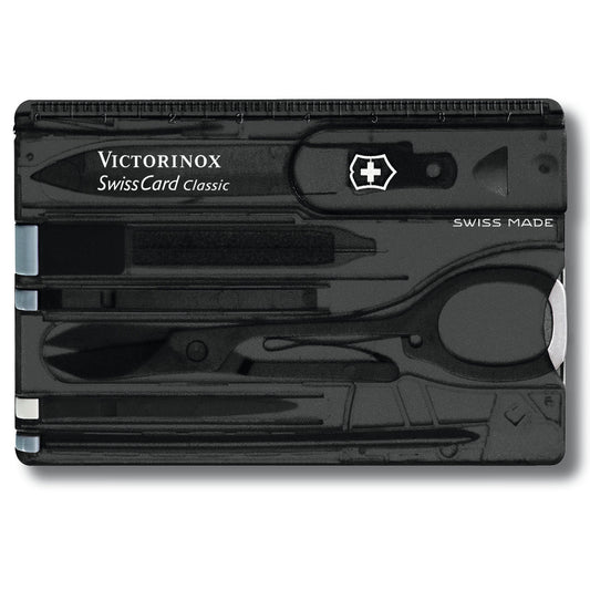 Victorinox, Swiss Card Classic - Black Transparent - available at LYNQED Lebanon