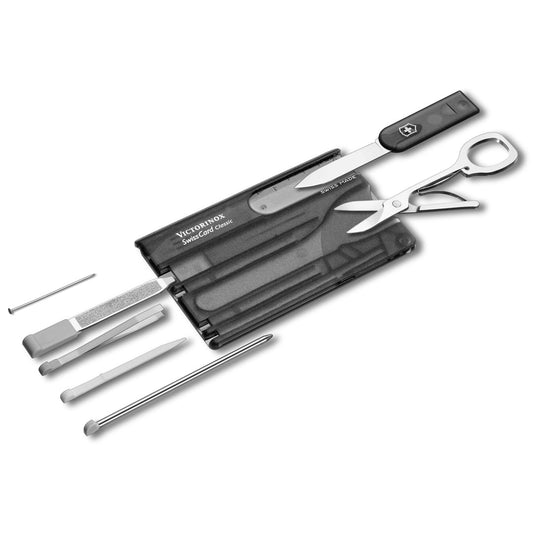 Victorinox, Swiss Card Classic - Black Transparent - available at LYNQED Lebanon