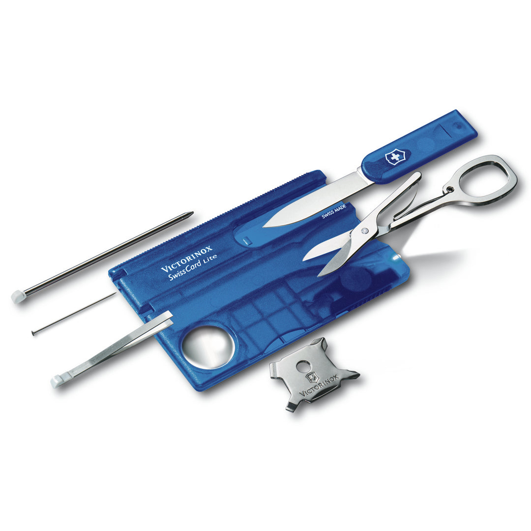 Victorinox, Swiss Card Lite - Blue Lite Sapphire - available at LYNQED Lebanon