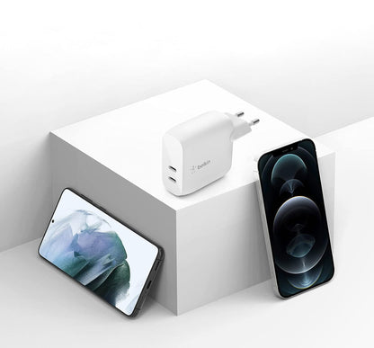 Belkin Dual USB-C PD Wall Charger 40W