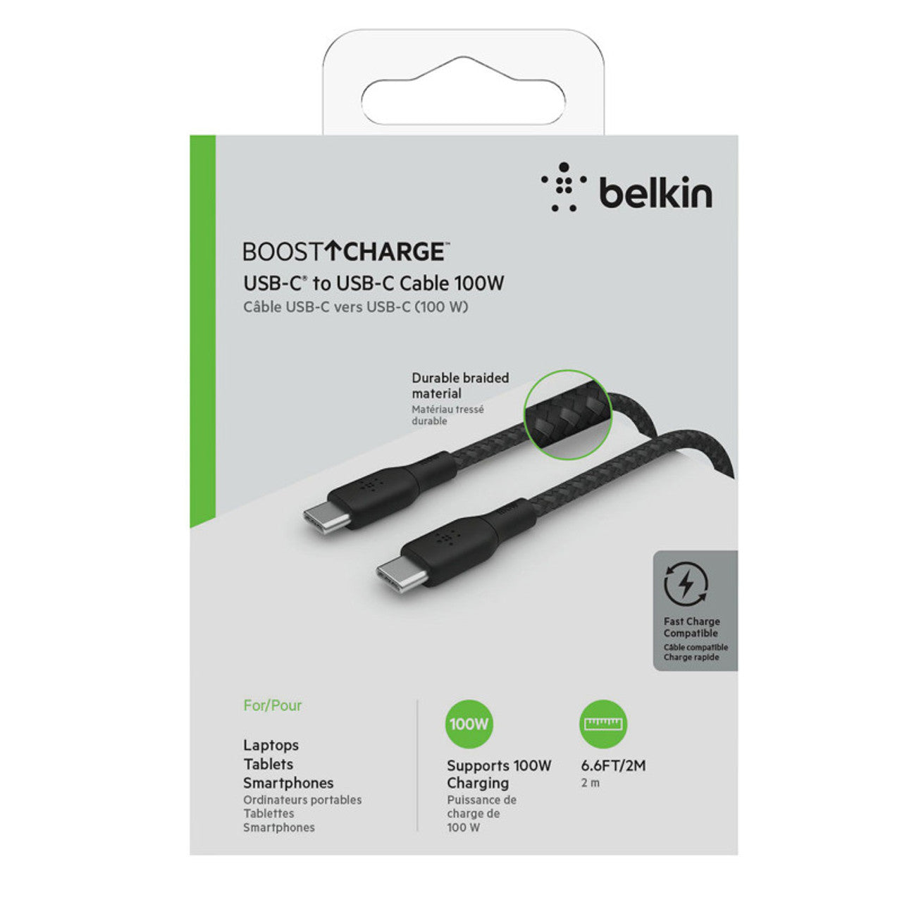 Belkin BoostCharge USB-C to USB-C Braided Cable 2m