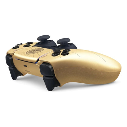 007 First Light gold DualSense controller seen from the side