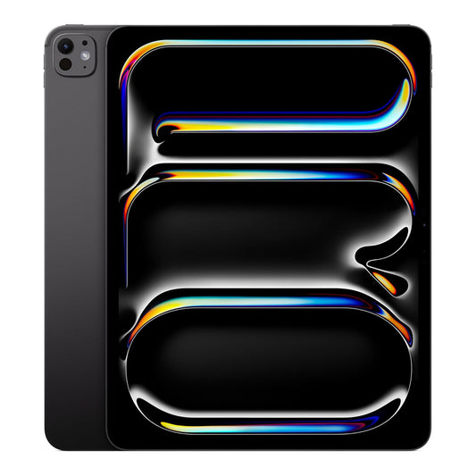 Apple iPad Pro 13 (M5) in Space Black, front and back