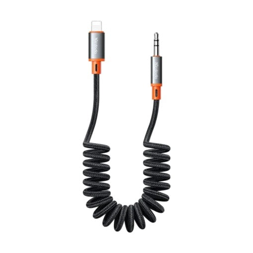 Mcdodo Lightning to 3.5mm Coiled Audio Cable 1.8m – Castle Series | CA-0890