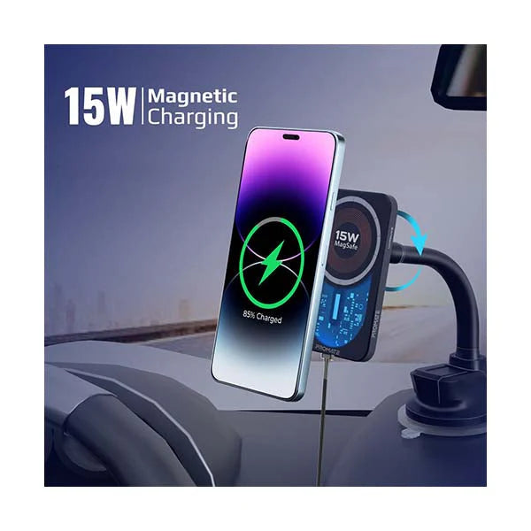 Promate LucidMount 15W MagSafe Car Charger - My Store