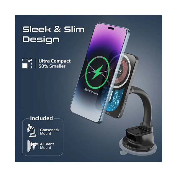 Promate LucidMount 15W MagSafe Car Charger - My Store