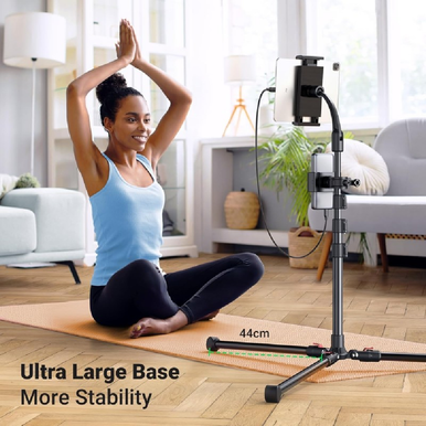 UGREEN 2 In 1 Tripod Stand with two holders, one for phone and one for tablet, Adjustable Height up to 170cm | 15647