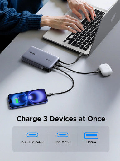 UGREEN 20000mAh 145W Power Bank with Built-in Cable | PB551