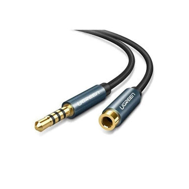 UGREEN 3.5mm Male to Female Extension Audio Cable - Nylon Braided,1.5M Black  | 40674