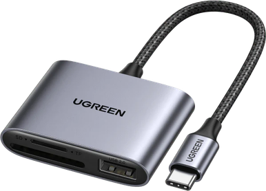 Ugreen 3-in-1 USB-C to SD/TF + USB 2.0 Memory Card Reader | 80798