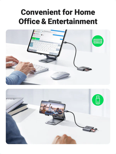 Ugreen 3-in-1 USB-C to SD/TF + USB 2.0 Memory Card Reader | 80798