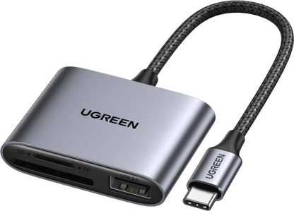 Ugreen 3-in-1 USB-C to SD/TF + USB 2.0 Memory Card Reader | 80798