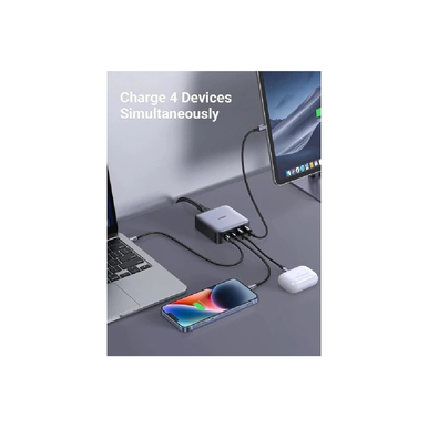 UGREEN 65W GaN Tech Chip, 4 Ports Charger for Phones, Tablets, Ipads, Laptops & MacBooks | 90747