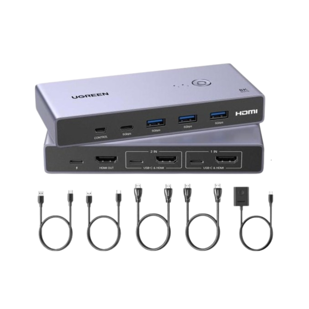 UGREEN 8K HDMI KVM Switch with 4 USB 3.0 Ports  | CM692 | 25961