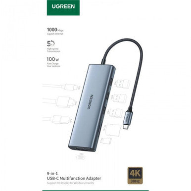 UGREEN 9-in-1 USB-C HUB Docking Station Adapter | 15600