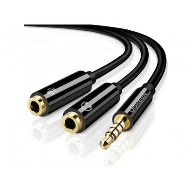 UGREEN Audio Cable Splitter 3.5mm male To 2 female 3.5mm Braid / Connects  Audio + Mic at the Same Time | 30620