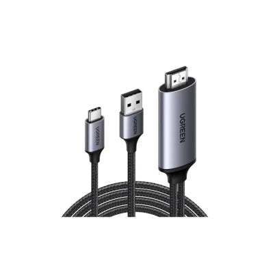 UGREEN CM773 4K@60Hz Active HDMI to USB-C Adapter Cable 2M with USB Power | 35984A