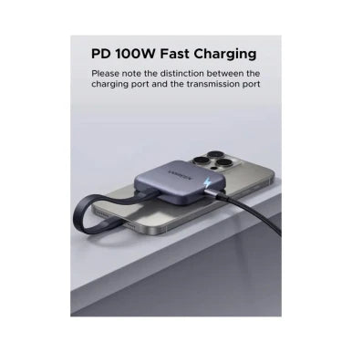 UGREEN CM898 Magnetic 3-in-1 USB-C Card Reader Compact Fast File Transfer | 65095