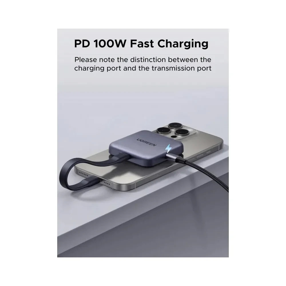 UGREEN CM898 Magnetic 3-in-1 USB-C Card Reader Compact Fast File Transfer | 65095