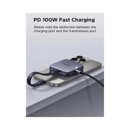 UGREEN CM898 Magnetic 3-in-1 USB-C Card Reader Compact Fast File Transfer | 65095