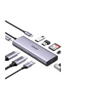 UGREEN Dual Display 9-in-1 USB-C HUB Docking Station Adapter| 90119