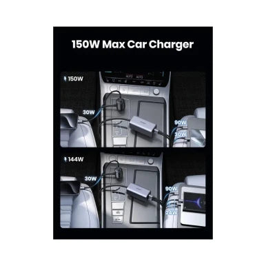 UGREEN EC706 150W GaN USB-C 4-Port Fast Car Charger PD 140W | 35571