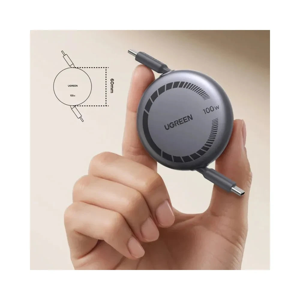 UGREEN L531 Nexode USB-C to USB-C 100W Retractable Cable 1m | 65905