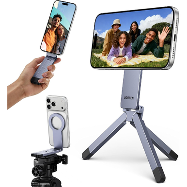 UGREEN MagSafe Tripod 360° Rotating Adjustable Magnetic Phone Stand | 75509