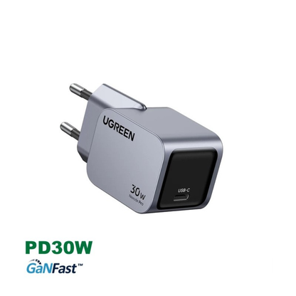 UGREEN NEXODE 30W GaN Tech Chip, Smart & Fast Charger for Phones, Tablets, Ipads & MacBook Air | 35006