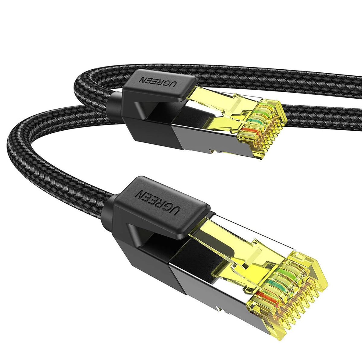 Ugreen Patch Cord Cat7 F/ftp Round Ethernet Cable Pure Copper With Cotton Braid,10M | 30791
