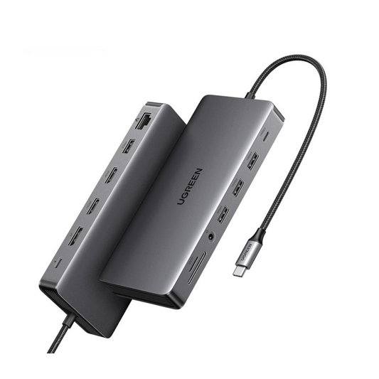 UGREEN REVODOK Pro 313 Triple Display 13-IN-1 USB-C HUB Docking Station Adapter Support Duplicate and Extended Mode | 15