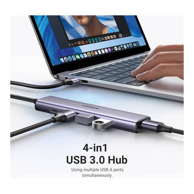 UGREEN USB 3.0 4-Port Hub with USB-C PD Port | 20805