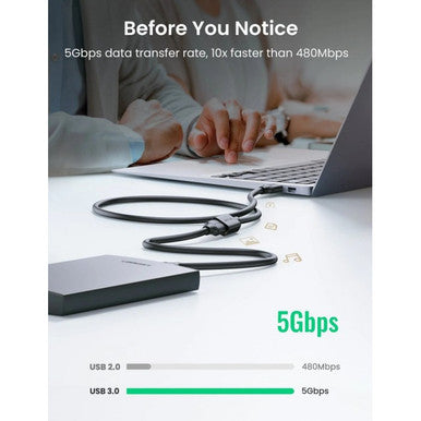 UGreen USB 3.0 Cable Extension Male to Female 3M | US129 | 30127