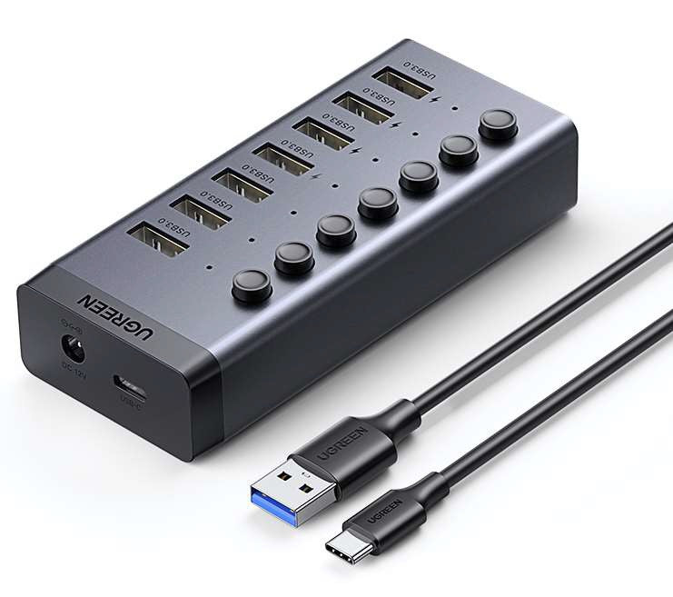 UGREEN USB 3.0 Hub 7 Ports (Charging & Data Transfer) | CM481 | 90307